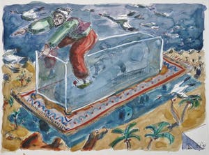 Frans Franciscus - Schoen in vitrine op vliegend tapijt kopen? Bied vanaf 90!