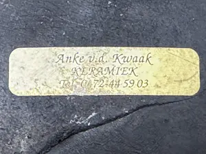 Anke van der Kwaak - Raku kopermat schaal kopen? Bied vanaf 29!