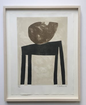 Klaas Gubbels - litho ‘zonder titel - ingelijst - 1989 kopen? Bied vanaf 450!