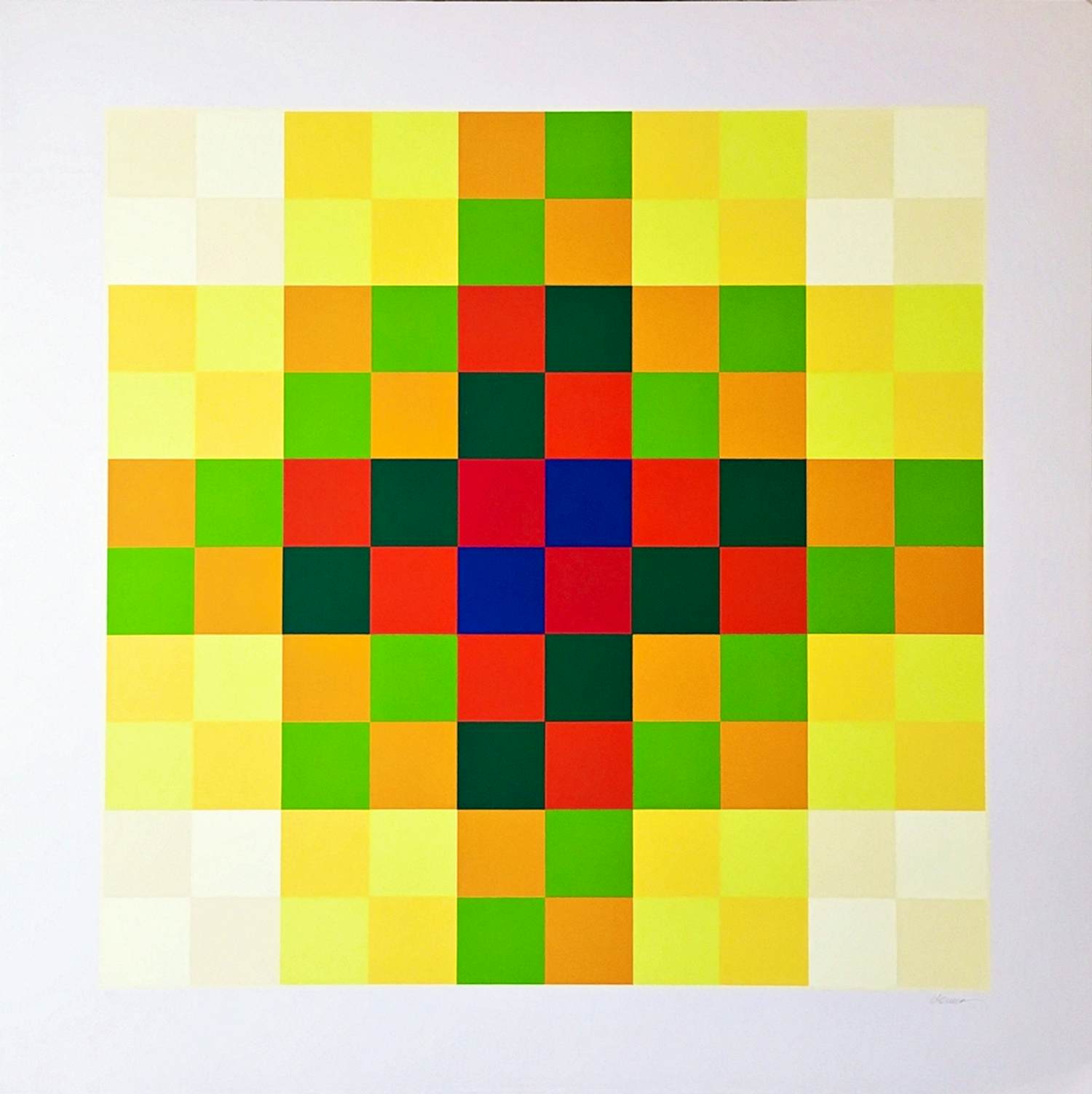 Hugo Demarco - "Relation couleur" Auflage von 200 - signiert - (75 x 75 cm) kopen? Bied vanaf 300!