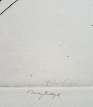 Anton Buytendijk - Landschap, droge naald ets kopen? Bied vanaf 35!