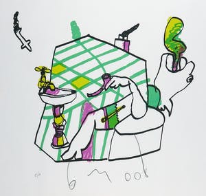Herman Brood - Zeefdruk, Zonder titel - Ingelijst kopen? Bied vanaf 150!