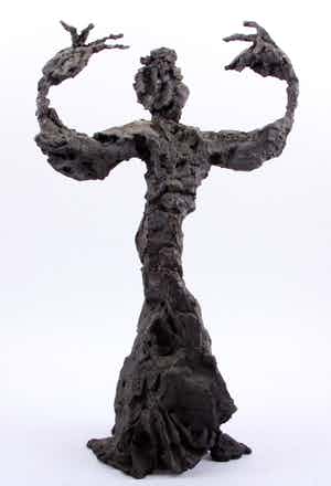 Jan Sierhuis - Tango danseres - groot en zeer zwaar brons verkocht voor € 595!