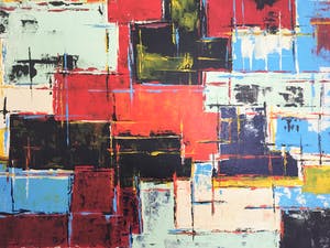 John Foppen - Red Colours Symphony ........ # K05 . XL. GROOT. kopen? Bied vanaf 179!