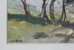 Jan Simon Knikker (jr.) - aquarel gesigneerd J. v.d. Venne (ps. voor Jan Knikker jr.) kopen? Bied vanaf 60!