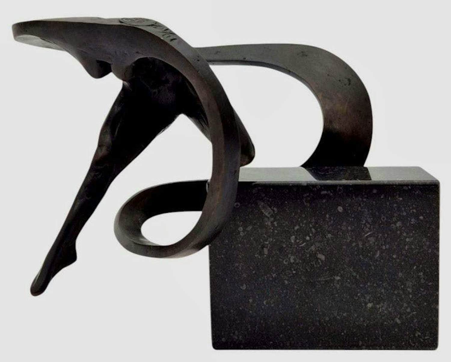 Frans van Straaten - Bronzen sculptuur: naakte dame op marmeren voet kopen? Bied vanaf 450!