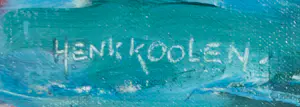 Henk Koolen - Olieverf op doek, Water vast - Ingelijst kopen? Bied vanaf 50!