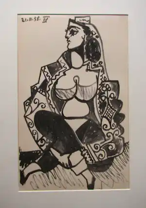 AcheterPablo Picasso - " JACQUELINE PICASSO ( ROQUE ) " 1955 .? Enchérissez de 200!