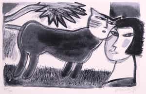 Corneille - Zeefdruk, L'amour au jour le jour 4 verkocht voor € 120!