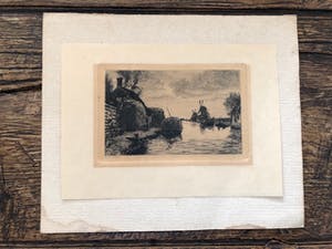 Oskar Paul Matthes - Hollands polderlandschap vermoedelijk bij Zaandam kopen? Bied vanaf 30!