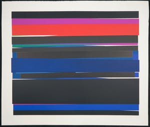 Philippe Morisson - Zeefdruk, Z.T. Abstract-geometrische compositie kopen? Bied vanaf 50!