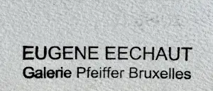 Eugène Eechaut - Stehende nackte Frau und Blumen in Gouache 1970 / Galerie Pfeiffer Brüssel kopen? Bied vanaf 70!