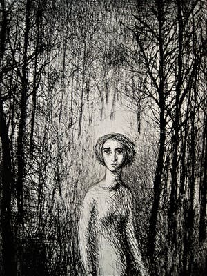 Michel Ciry - Mythologische kleine oplage (60 ex) droge naald Ets "Eurydice" gesigneerd kopen? Bied vanaf 37!