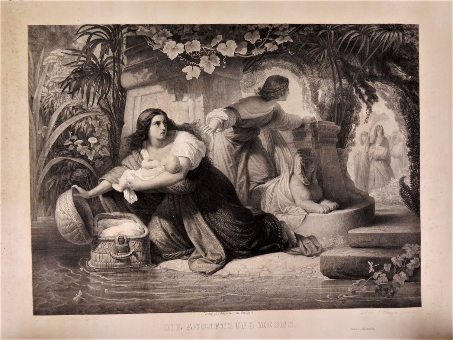 Niet of onleesbaar gesigneerd - Christian Köhler-Die Aussetzung Moses kopen? Bied vanaf 1!