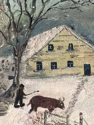 Niet of onleesbaar gesigneerd - Winterlandschap (gesigneerd) kopen? Bied vanaf 1!