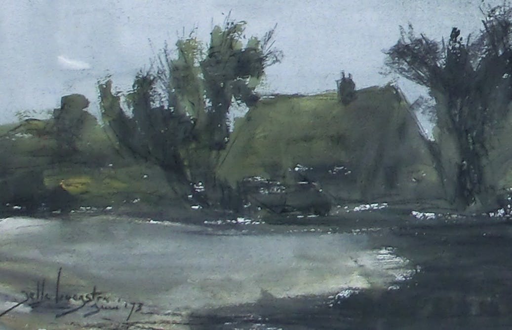 Jelle Hoogstra - LANDSCHAP, 1973 kopen? Bied vanaf 75!