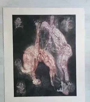 Jiri Anderle - Jiři ANDERLE „KAMASUTRA I" Radierung - Auflage von 29 - signiert - (80 x 64 cm) kopen? Bied vanaf 800!