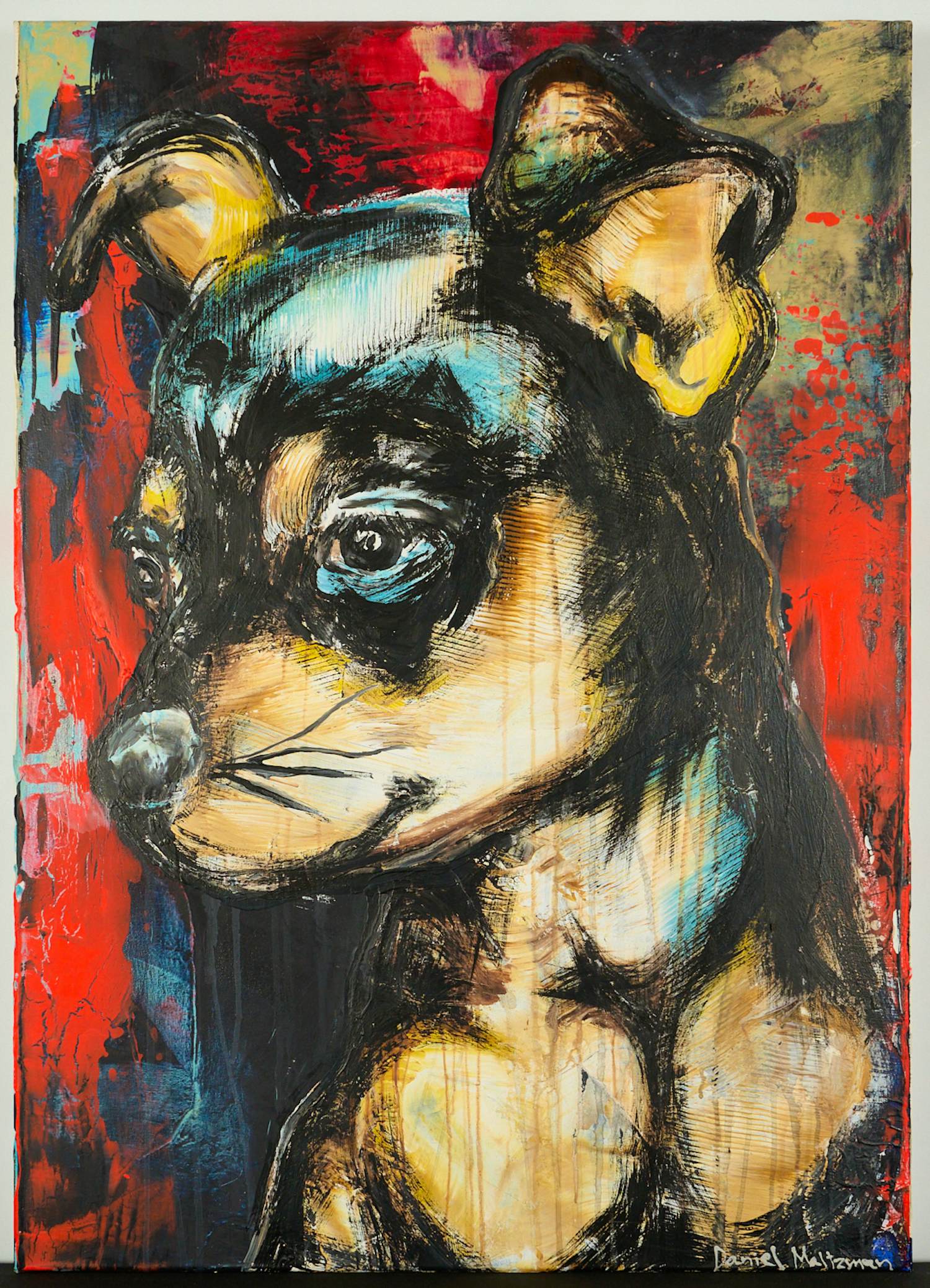 Daniel Maltzman - Chihuahua - XL Gemälde in Acryl von dieser Celebrities Künstler kaufen? Bieten Sie von 890!