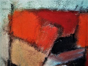 Niet of onleesbaar gesigneerd - Intrigerende Abstract -Expressionistische gemengde techniek - vage monogram kopen? Bied vanaf 10!