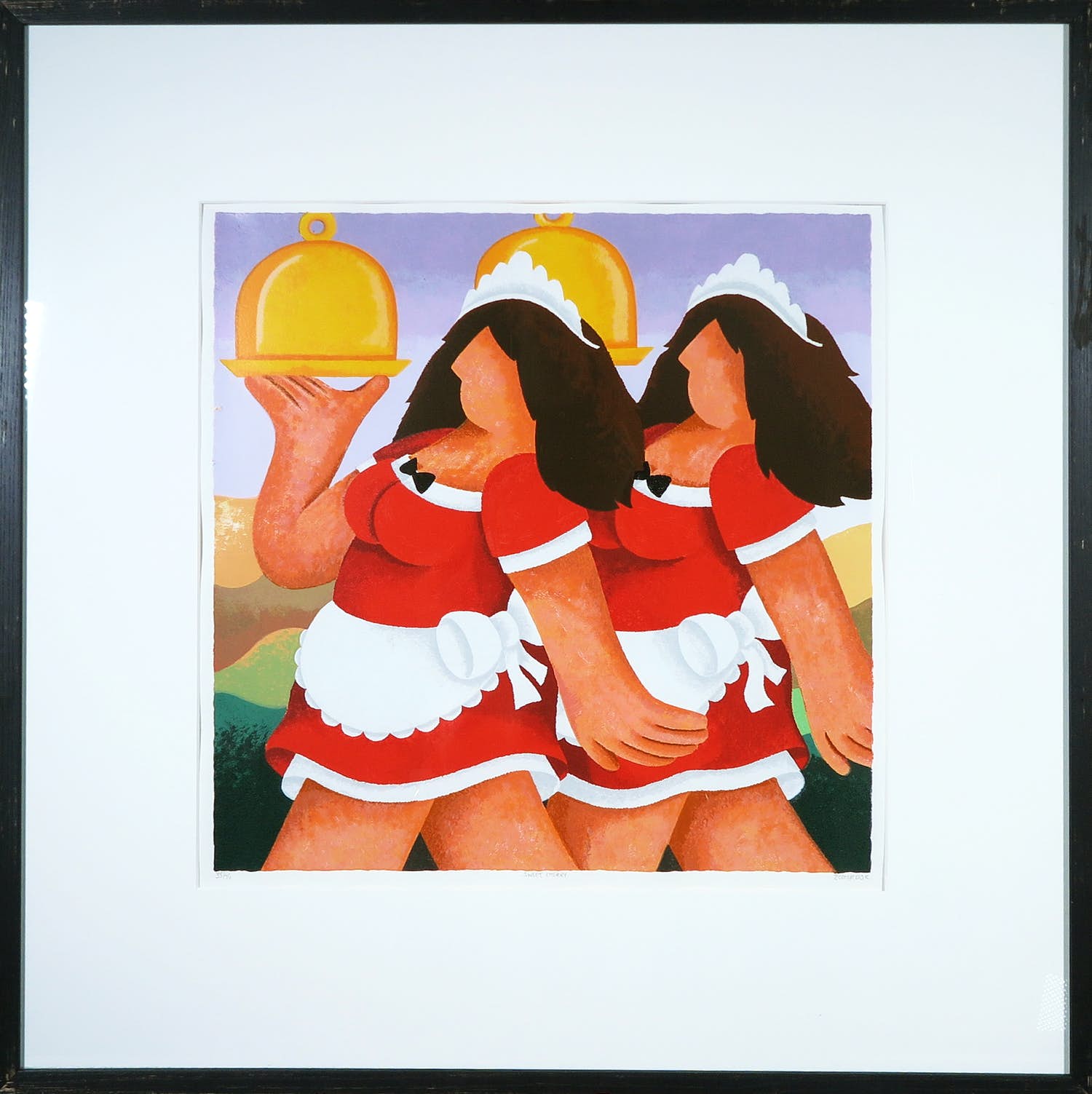 Yvonne Zomerdijk - Zeefdruk, Sweet cherry verkocht voor € 40!