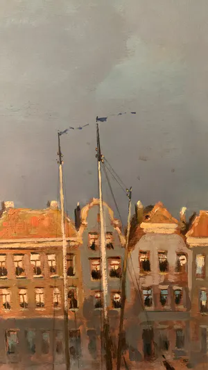 Martin van Waning - Gezicht op Dordrecht kopen? Bied vanaf 1250!