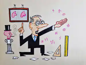 Opland - politiek tekenaar - grote gemengde techniek/collage "dorst naar kennis" kaufen? Bieten Sie von 34!