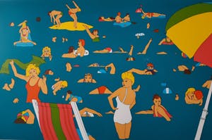 Niet of onleesbaar gesigneerd - en nu nog wat nivea / in het zilte nat kopen? Bied vanaf 10!