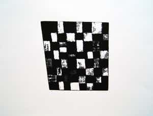 JCJ VANDERHEYDEN - zeefdruk ‘Checkerboard Acht maal Acht’ - oplage 20 ex. verkocht voor € 350!