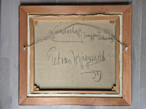 Piet van Wijngaerdt - "Jaagpad Schinkel" - olie op doek '59 kopen? Bied vanaf 850!