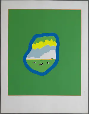 Han Jansen - Han Jansen – uniek lot zeefdrukvellen en zeefdruk kopen? Bied vanaf 20!