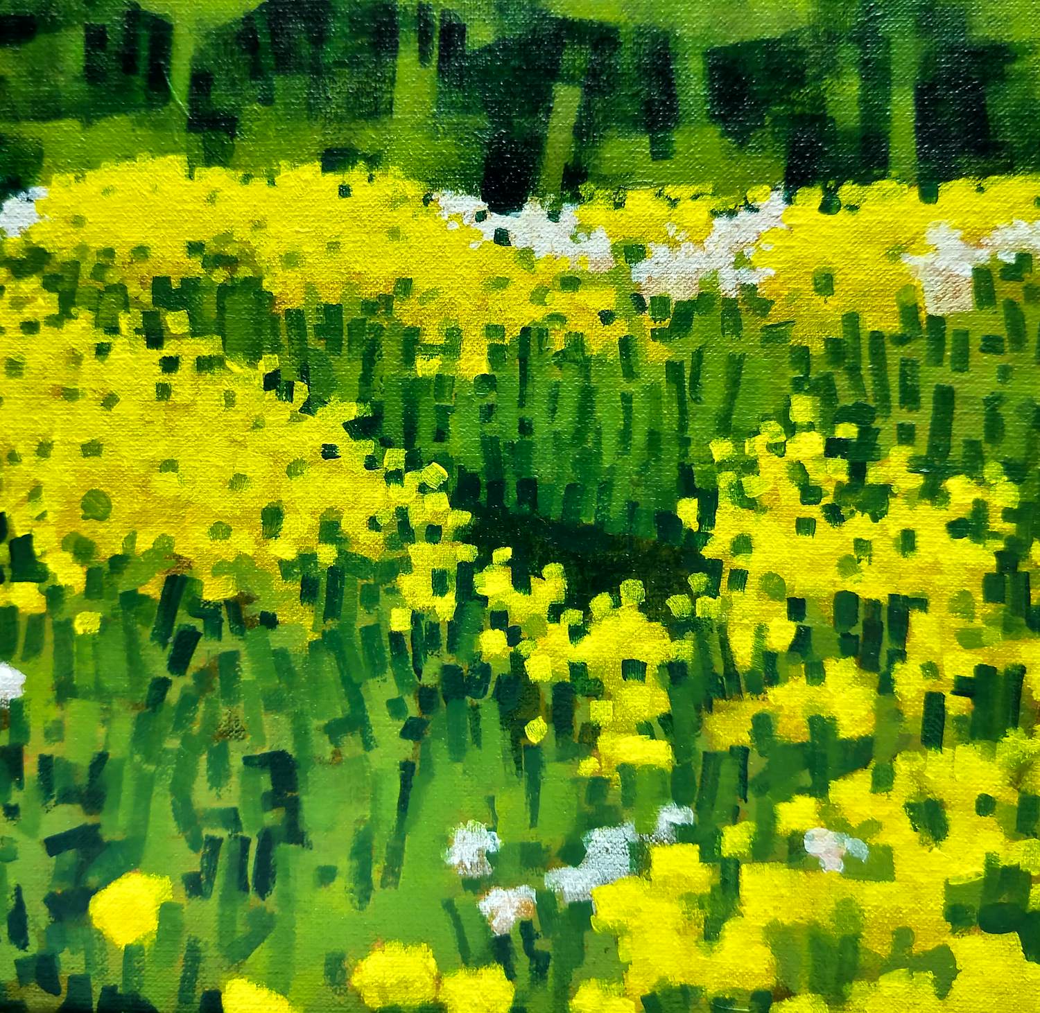 Willem Visser - Koolzaad langs de oever verkocht voor € 70!