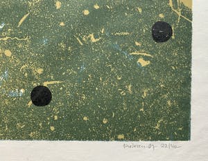 Jef Diederen - Kleurenhoutsnede op rijstpapier | zonder titel | 1987 kopen? Bied vanaf 100!