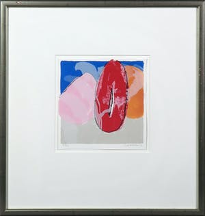 Henk van Vessem - Zeefdruk, Compositie XI - Ingelijst kopen? Bied vanaf 1!
