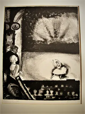 Jeanne Bieruma Oosting - ORIGINELE 1934 Litho "l'Opera a Paris" oplage slechts 15 ex! - potloodgesigneerd kopen? Bied vanaf 168!