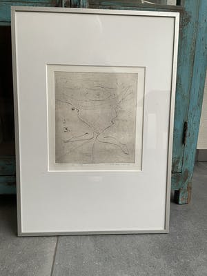 Henk Visch - Ets, De weg... nr. 6 van 25 - Ingelijst kopen? Bied vanaf 40!