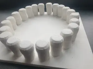 Jan Henderikse - Zero - Wit kurkenrelief - 30 x 30 x 7 cm kopen? Bied vanaf 500!