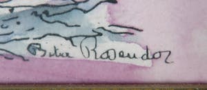 Bitia Rosendor - Lot van vier werken, gemengde techniek- Ingelijst kopen? Bied vanaf 20!