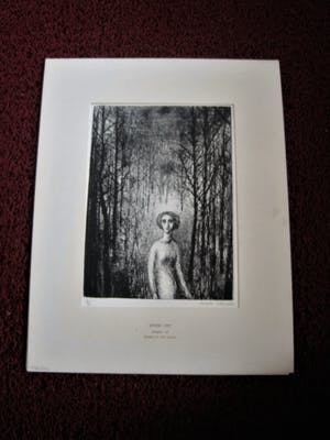 Michel Ciry - Mythologische kleine oplage (60 ex) droge naald Ets "Eurydice" gesigneerd kopen? Bied vanaf 37!