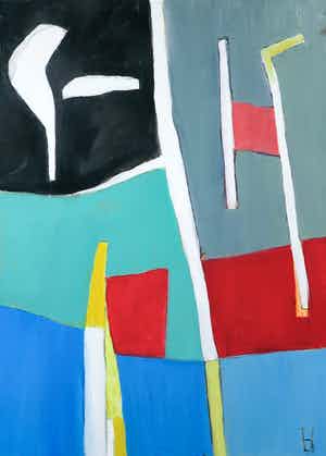 Philip Vencken - Olieverf op doek, Zonder titel verkocht voor € 1!