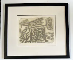 Corneille - Tekens in steen - Zeldzame ets gesigneerd in 1953 kopen? Bied vanaf 500!