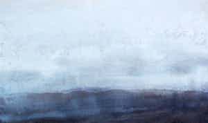 Henri Plaat - Gemengde techniek: Mistig landschap - 1995 verkocht voor € 125!