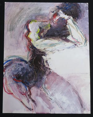 Franscz Witte - Gemengde techniek op papier, Zonder titel kopen? Bied vanaf 1!