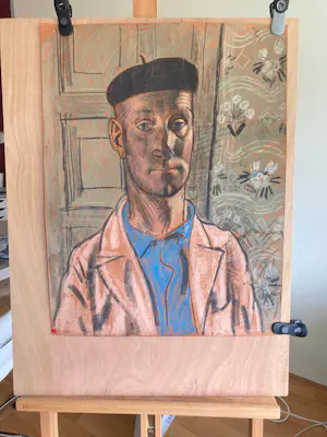 Charles Eyck - Portrettekening in pastel kopen? Bied vanaf 150!