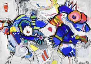 Annemiek Tjepkema - kleurrijke hond verkocht voor € 50!