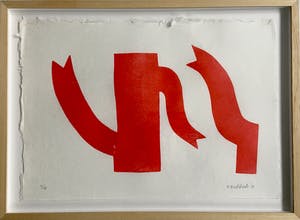 Klaas Gubbels - houtdruk - 2018 - oplage 18 ex. - ingelijst. kopen? Bied vanaf 385!