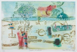 Shoichi Hasegawa - Ets, Jardin d'Artiste - Ingelijst kopen? Bied vanaf 70!