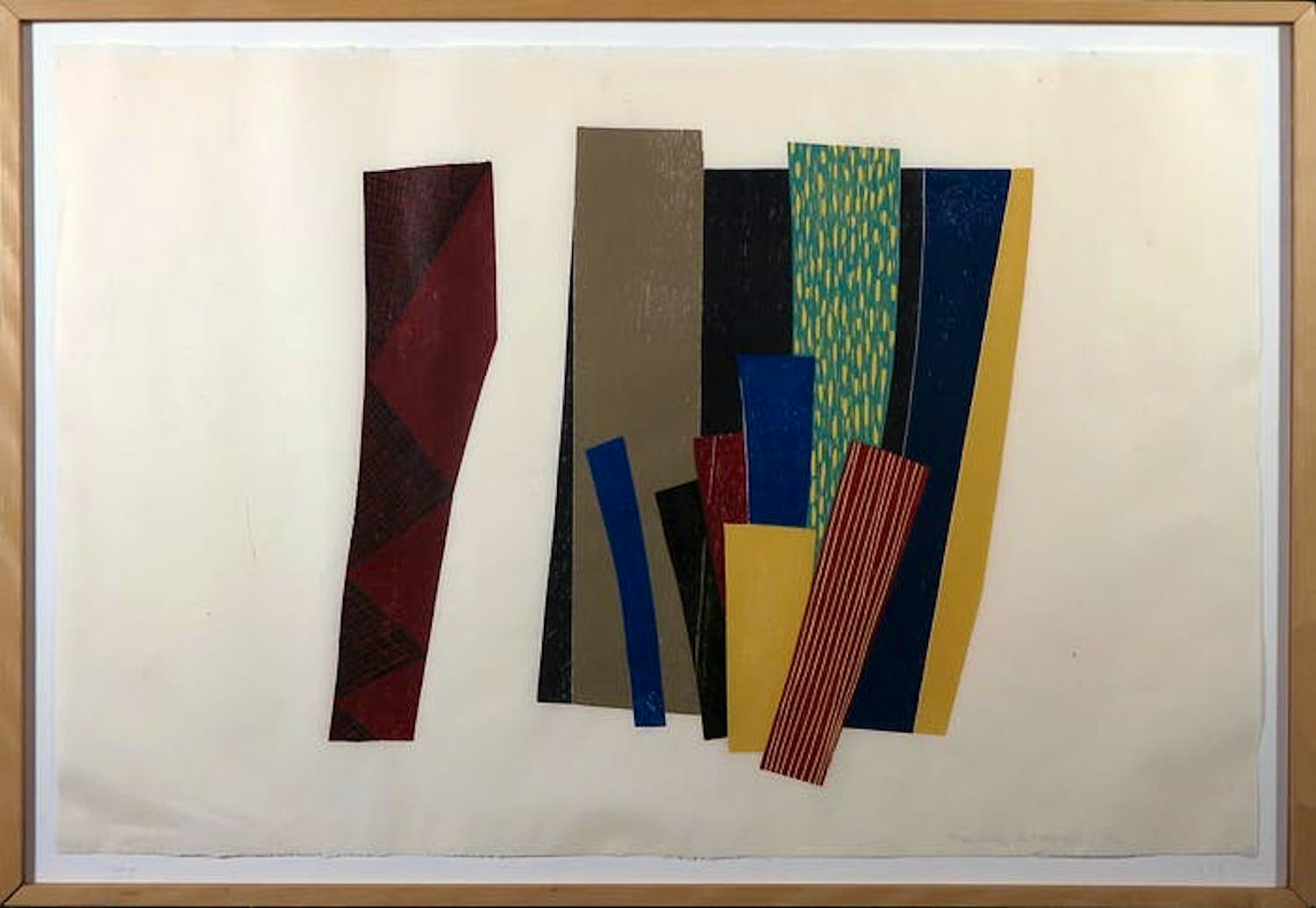 Marianne de Moor - Houtsnede, Zonder titel - Ingelijst kopen? Bied vanaf 150!