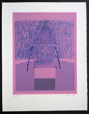 Renaat Ivens - compositie met roze kopen? Bied vanaf 95!
