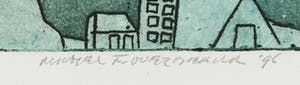 Michel van Overbeeke - Kleurenets met bladgoud, Aware away II kopen? Bied vanaf 1!