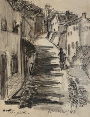 Corneille - Oude tekening - Houthem Saint-Gerlach - 1947 kopen? Bied vanaf 1500!